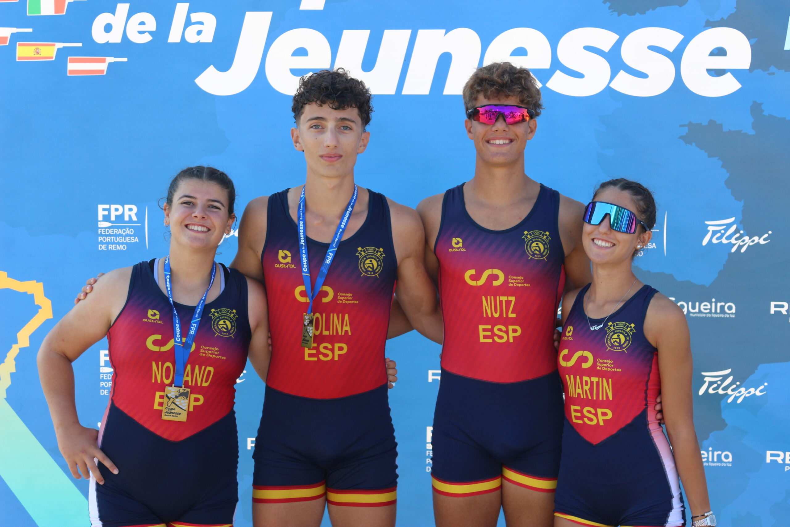 El RCRA brilla en la Copa de la Juventud de Beach Sprint con tres oros y una plata para el equipo español